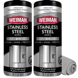 Weiman Stainless Steel Cleaner & Polish Kit – Living Room Adjacent Kitchen Polish for Open-Concept Homes