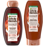 Garnier Whole Blends Shampoo and Conditioner Duo – Long-Lasting Tropical Scent for Yoga Room and Meditation Space