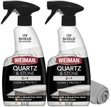 Weiman Quartz Countertop Cleaner and Polish for Modern Kitchen Countertops, Residue-Free Citrus Polish with UV Defense