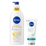 NIVEA Sheer Hydration and Skin Firming Body Duo – Gentle, Skin-Compatibility Tested Q10 and Vitamin C Formula