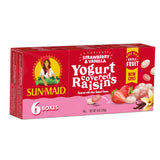 Sun-Maid Yogurt Coated Raisins – Real Fruit Snack for Gym Bag and Yoga Studio, Pre-Portioned 1 oz Packs
