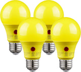 TORCHSTAR Dusk to Dawn Outdoor Bulb – Pet-Friendly Garage and Driveway Safety Light, Smokeless Sensor LED, 60W Equivalent, 4-Pack