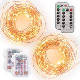 Tenergy LED Fairy Lights – Reception Centerpiece and Table Garland, Warm 3000K, 2 Pack with Remotes