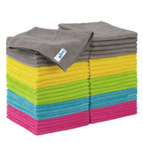 MR.SIGA Microfiber Cleaning Cloths – High-Absorbency Office Pantry Towels to Power Through Quick Cleanups