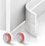 Suptikes Door Bottom Seal for Intentional Living, Seamless Silicone Weather Stripping in Black