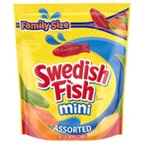 Swedish Fish Mini Fish-Shaped Candy – Kid-Friendly Soft Chews for Stocking Stuffers, Christmas Stockings, and Valentine Class Parties, 24 Bags
