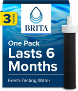 Brita Water Bottle Filter Refills – Budget-Friendly Gift for Students and Commuters, 3-Pack of BPA-Free Cartridges