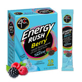 4C Energy Rush Stix Berry – Diet Friendly Flavored Water Boost for Health Conscious Adults, Zero Calorie Powder Stix