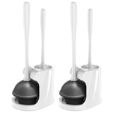 MR.SIGA Plunger and Toilet Brush Combo – Coordinated Neutral Finishes for a Polished Powder Room