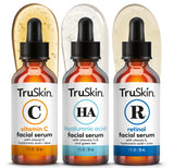 TruSkin Premium Face Serum Set – Made in USA, Dermatologist-Formulated Anti-Aging Routine