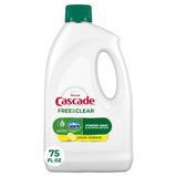 Cascade Free & Clear Lemon Dish Gel – Gentle Auto Dish Soap for Sensitive Skin Homes, 45% Biobased Formula