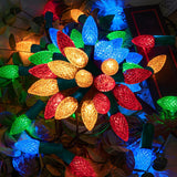 AWQ C6 Pine Cone LED Lights – Portable Outdoor String Lights for Camping, Patio Parties & Event Venues, 3 Strand Chainable