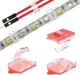 ATB LED Strip Light Brackets for Cubicle Lighting and IT Project Cable Routing, Multi-Surface Mounting Clips, 100 Pack