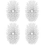 MR.SIGA Soap Dispensing Dish Brush Refills, 4 Pack – Bulk Replacement Heads That Keep Your Kitchen Workflow Moving