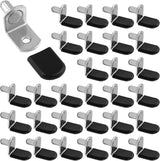 Biaungdo 30 Piece Cabinet Shelf Pegs with Rubber Sleeve Steel Core, Useful Birthday Gift for the Home Renovator