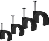 Cable Clips – Pet and Kid Friendly Ethernet and Coax Cable Holders, 400 Pcs White Wire Tacks for Safer Home Wiring