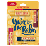 Burt's Bees 24 Hour Moisture Lip Balm Set – On the Go Protection for Patio and Outdoor Dining
