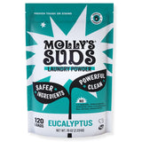 Molly's Suds Laundry Detergent Powder | Streamlined Laundry Detergent for Capsule Wardrobe Care and Neutral Home Aesthetics | 120 Loads Unscented