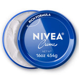NIVEA Creme All-Skin-Type Body Cream – Clutter-Free Skincare for Capsule Bathrooms, 16 Oz Jar