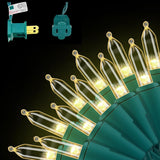 Brightever LED Patio String Lights 100 Count – Cool White Outdoor Ambiance for Balcony, Deck & Rooftop Dining, UL Certified