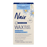 Nair Ready Wax Strips – Pampering Birthday Gift for Women, Sensitive Skin Hair Removal Set