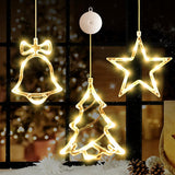LuminGlow Battery LED Snowflake Lights – Weather-Friendly Christmas Accent for Porch Windows & Cafe Frontage