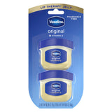 Vaseline Original Lip Balm Duo – Family-Safe Daily Lip Care for Playrooms, Bathrooms, and School Lockers, 0.5 oz