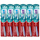 Colgate 360 Enamel Health Sensitive Toothbrush – Clean, Uncluttered Oral Care for Small Bathrooms, Compact Soft Head, Pack of 6
