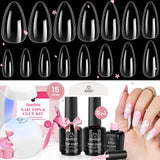 Beetles Gel Nail Kit Etch-X – Valentine's Day Gift for Girlfriend, All-in-One Press-On Nail Extension Kit