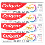 Colgate Total Clean Mint Anticavity Toothpaste 4-Pack – Trusted Kids' Bathroom Toothpaste for Gingivitis and Cavity Prevention