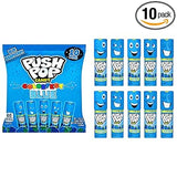 Push Pop Easter Blue Hard Candy Lollipops Hygienic Individually Wrapped Kids Candy for School Party Sharing, 10 Ct Blue Raspberry Bulk Push Pops