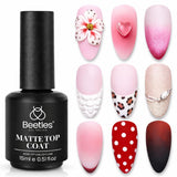 Beetles Matte Gel Top Coat – Effortless Beauty Station Pick, Neutral Matte Finish for Restrained At-Home Nail Setups
