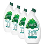 Seventh Generation Toilet Bowl Cleaner – Fume-Free Fresh Mint Cleaner Safe for Homes with Curious Kids and Pets