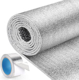 48 in x 10 ft Radiant Barrier Kit – Warm Ambience Window Cover for Attic Bedrooms and Basement Dens