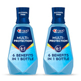 Crest Pro Health Alcohol-Free Mouthwash 1L 2 Pack – Gentle Fluoride Cavity Protection Safe for Adults with Gum Sensitivity