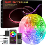 Liyokor 20ft RGB LED Strip Lights – Valentine's Day Gift for Her, Romantic Music Sync Bedroom Lighting