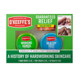 O'Keeffe's Dry Skin Relief Bundle – Daily Hydration Routine for Mature Skin, Glycerin and Vitamin E Hand, Foot, and Lip Care