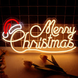 Allball Merry Christmas LED Sign – Stylish Seasonal Wall Decoration for Apartment and Family Room, 16.8 Inch Neon Light