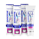 Sensodyne Clinical White – Boost Your Morning Focus: Whitening Toothpaste for Sensitive Teeth, 3 x 3.4 oz