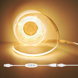LuminGlow 5V COB LED Strip – Cuttable Mood Lighting for TV Wall, Display Cabinet, and Wardrobe