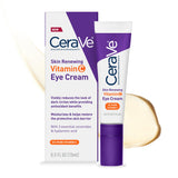 CeraVe Skin Renewing Vitamin C Eye Cream – Simple One-Step Eye Brightener for Minimalist Bathroom Counters