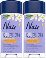 Nair Glide On Depilatory Cream – Minimalist Bathroom Grooming, Neutral-Toned Travel Stick for Uncluttered Routines