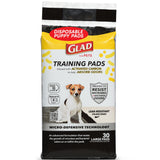 Glad for Pets Black Charcoal Puppy Pads - Senior Dog Bedside Incontinence Care, Anti-Microbial 30 Count