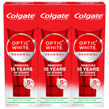 Colgate Optic White Renewal Toothpaste – Fluoride-Protected Whitening Without Sensitivity, 3 Pack