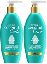 OGX Locking + Coconut Curls Air Dry Cream – Housewarming Present for Women Who Love Curl Care, 6 oz