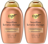 OGX Brazilian Keratin Smoothing Conditioner – Family-Safe, Mild Formula Safe for Shared Bathroom Use