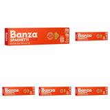 Banza Gluten-Free Spaghetti Pack of 5 - Bulk Pasta for Efficient Meal Prep Sundays and Routine Planning