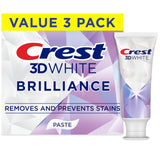 Crest 3D White Brilliance Bright Mint Toothpaste – Quick Whitening Routine for Busy Home Office Mornings