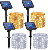 btfarm Copper Wire Solar Lights 132FT - Thoughtful Holiday Gift for Mom, Grandma, and DIY Decor Enthusiasts, Waterproof 4 Pack