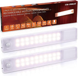 STAR-SPANGLED Under Cabinet Lighting Rechargeable, Cord Free Magnetic Lights for Uncluttered Countertops, 2 Pack